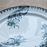 Plat ovale terre de fer modèle "iris"