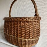Vintage woven wicker basket