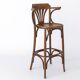1 Vintage Wooden Irish Pub High Stools with Bentwood Technique 1960s-1970s