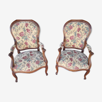 Pair of Louis XV armchairs