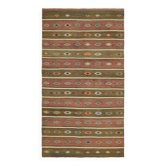 Tapis kilim anatolien vintage fait main turc 173 cm x 313 cm