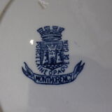 3 flat plates from Gien, Montmorency model