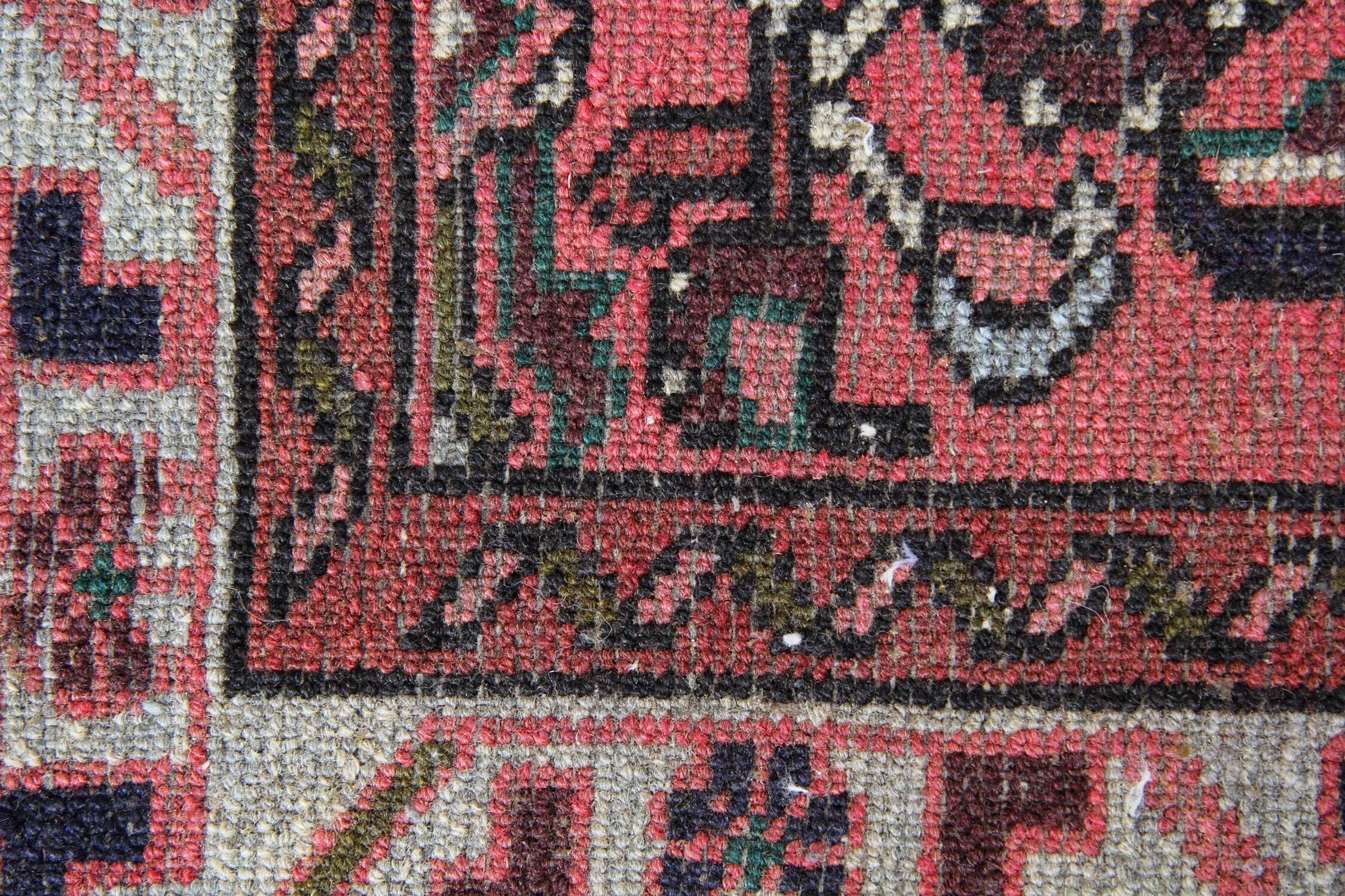 Wool Rugs Stair Runners, Rust Hussain Abad Runner Rug Handmade Oriental Carpet