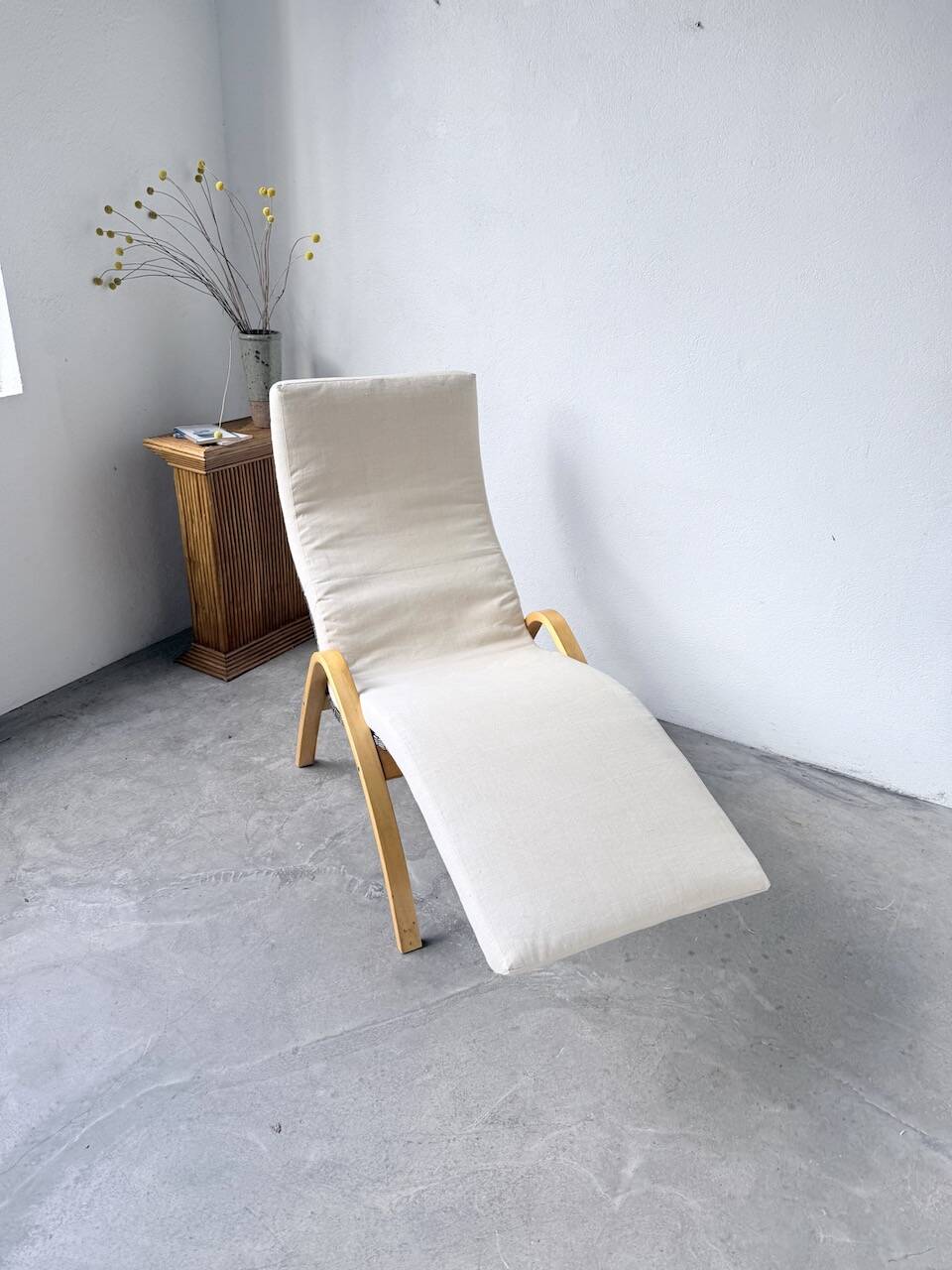 Transat hêtre bois courbé Ikea vintage Kim Samson
