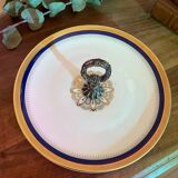 Porcelain and silver metal server
