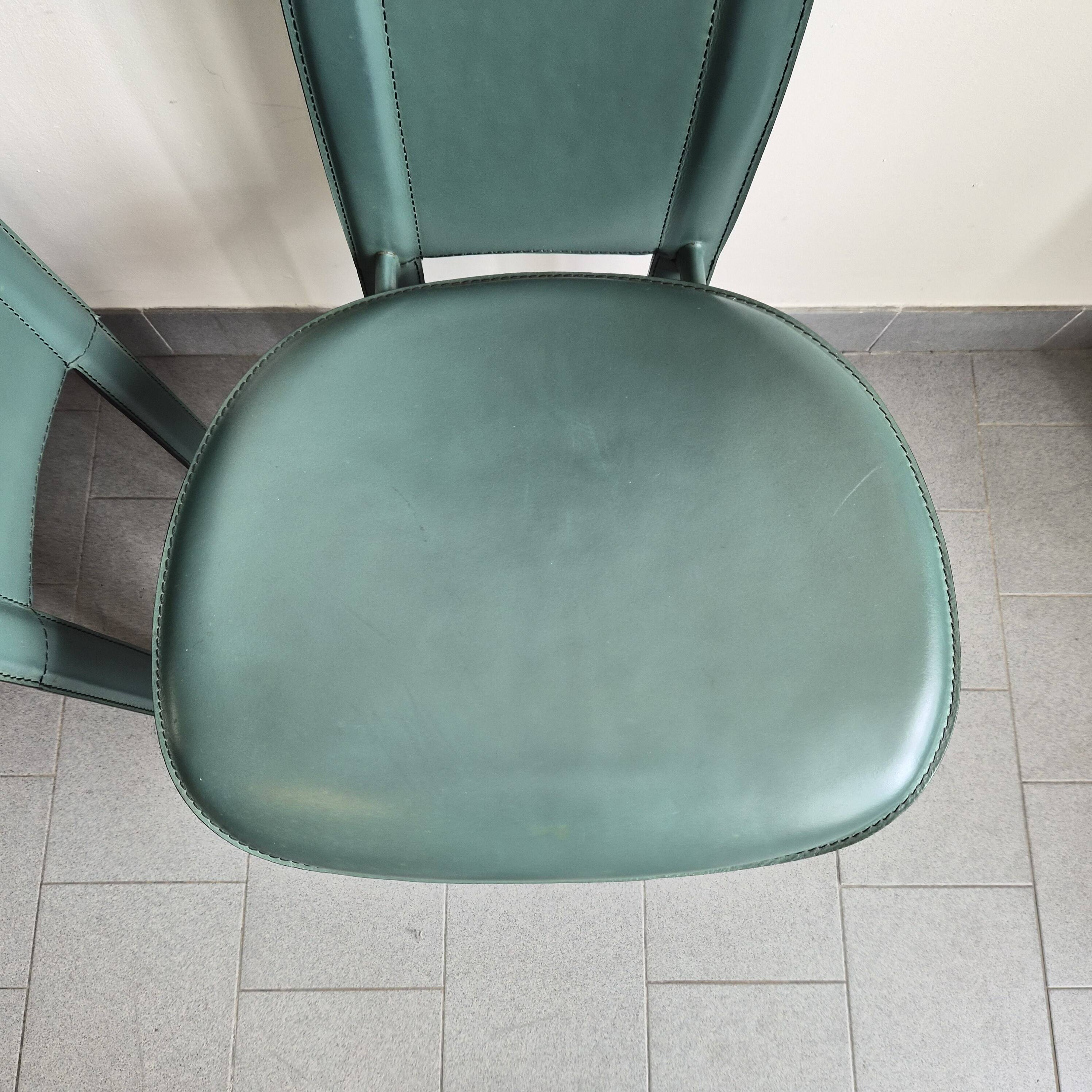 Set of 4 vintage 1980 Cattelan Italia chairs