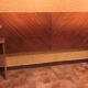 Solid wooden headboard and vintage veneer