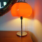 Vintage Orange and chrome lamp