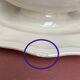 Digoin Sarreguemines ivory gravy boat with gadroons