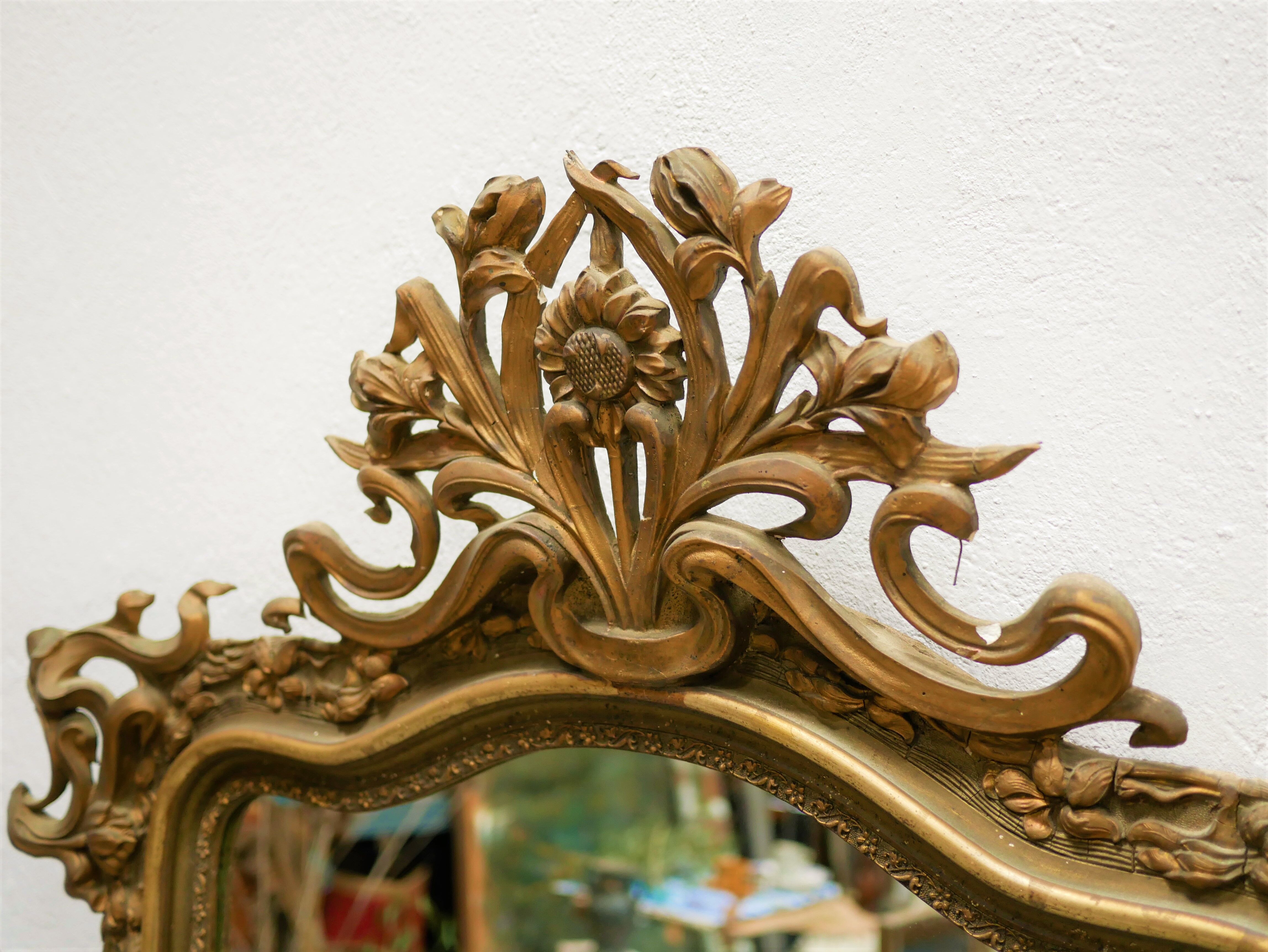 Old Louis XV style mirror - 158cm x 107cm