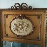 Louis XVI style mirror trumeau with angels 89x172cm
