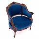 A late 19th-century French bergère armchair. After renovation.