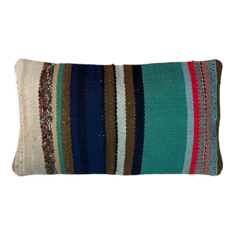 Vintage turkish handmade cushion cover , 30 x 50 cm