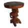 Tabouret en bois sculpté Luba vintage