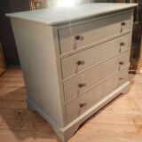 Louis Philippe style painted wooden chest of drawers