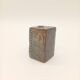 Vintage Ceramic Square Flower Vase Grès Pique Fleurs Scarified France 60