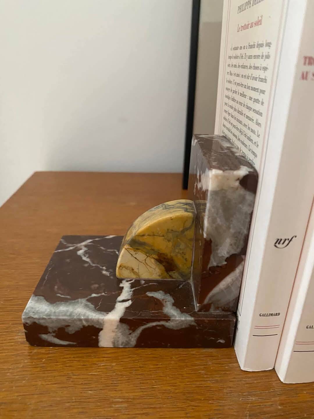 Pair of marble bookends (1930s)