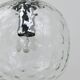Large globe pendant lamp in bubble glass with Limburg & chrome, Germany, 1970s.