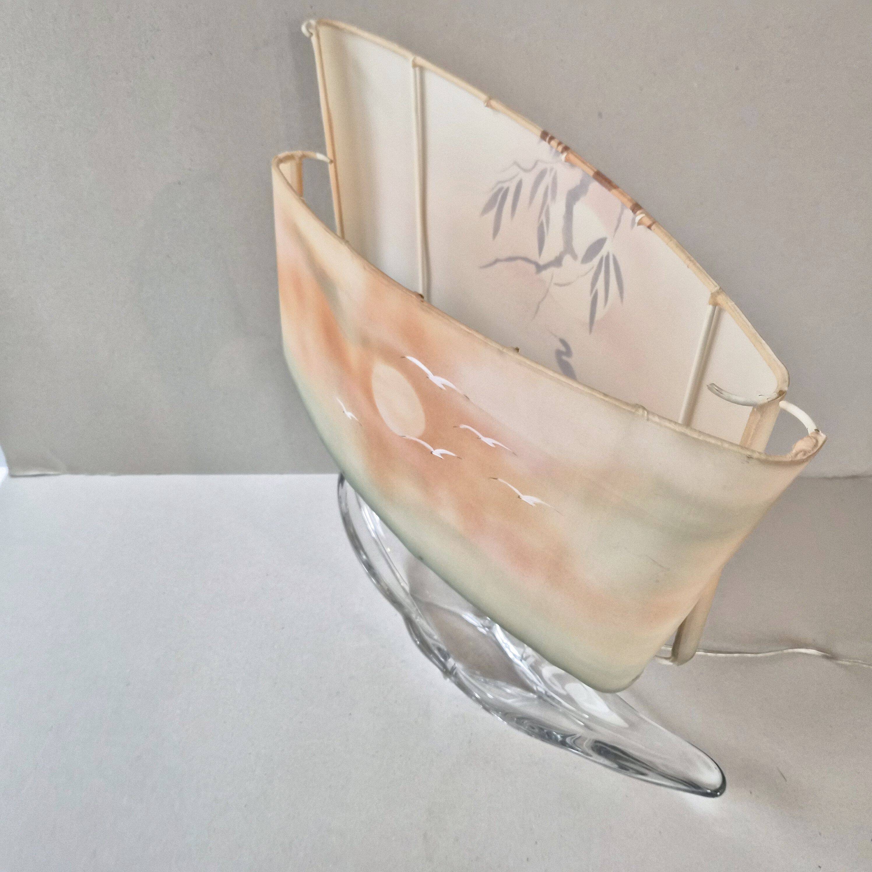 Vintage crystal lamp from the 1970s