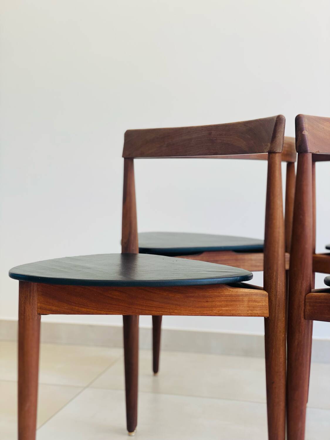 Set of 4 vintage Hans Olsen chairs for Frem Røjle Denmark