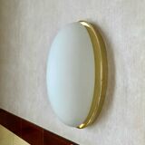 Pair of vintage Glashütte Limburg wall lights 1970