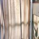 Discreet brushed metal floor lamp