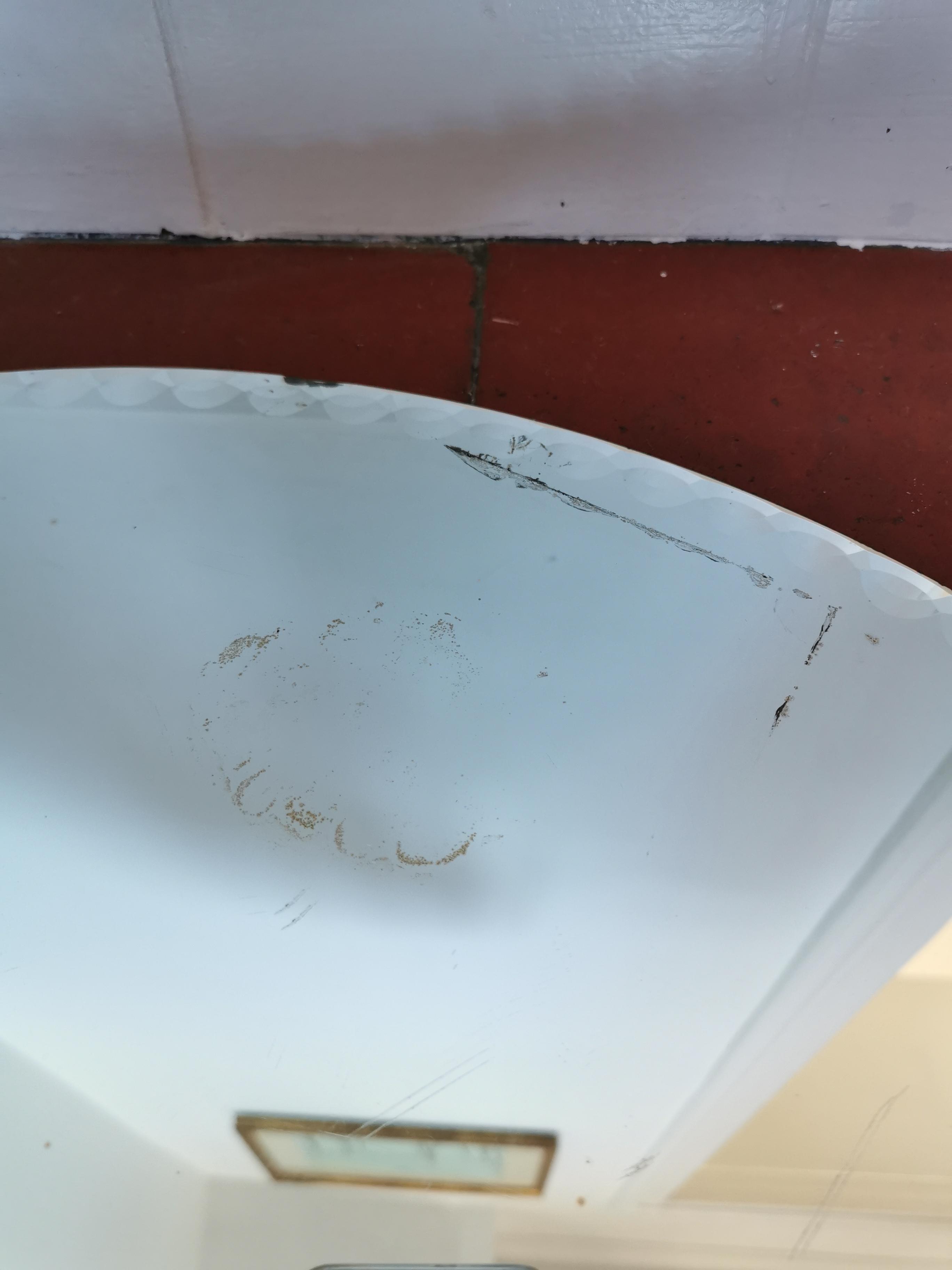 Round beveled mirror 59 cm