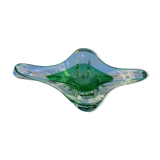 Coupe a fruits en cristal Flavio poli Sommerso glass
