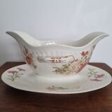 Old earthenware sauce boat from Lunéville