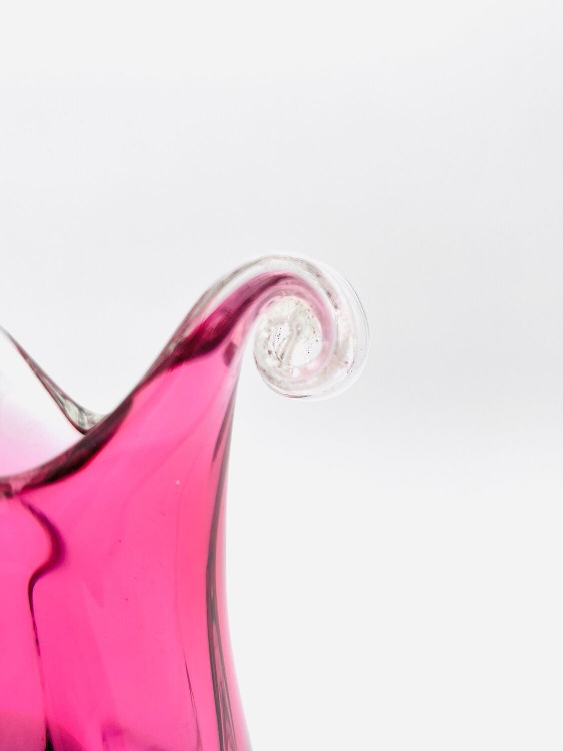 Vase - Sommerso - Josef Hospodka - Fuchsia & Prussian Blue Smoke, 1960s
