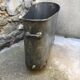 Baignoire en zinc socle bois XIXème siècle