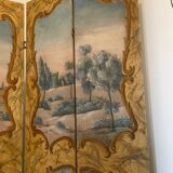 Paravent style Louis XV - peint à la main