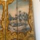 Louis XV style screen - hand painted