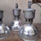 Lot de 4 suspensions industrielles XX°