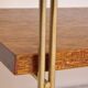 Vintage brass and mahogany shelves 1960