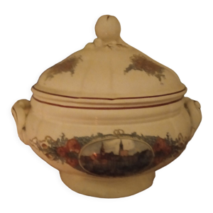 Soupière en porcelaine de Sarreguemines