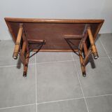Folding rattan coffee table
