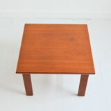 Vintage 1960s Scandinavian square teak coffee table