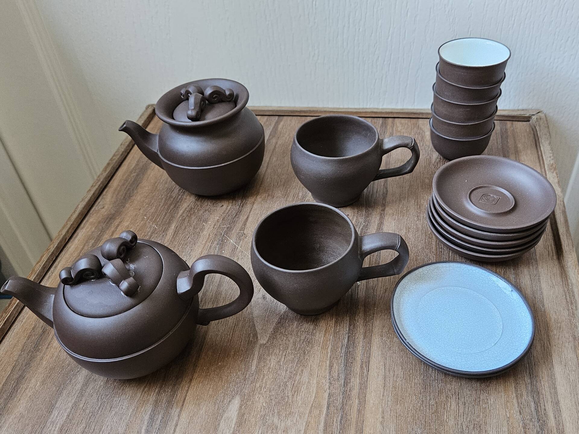 Yixing clay tea set