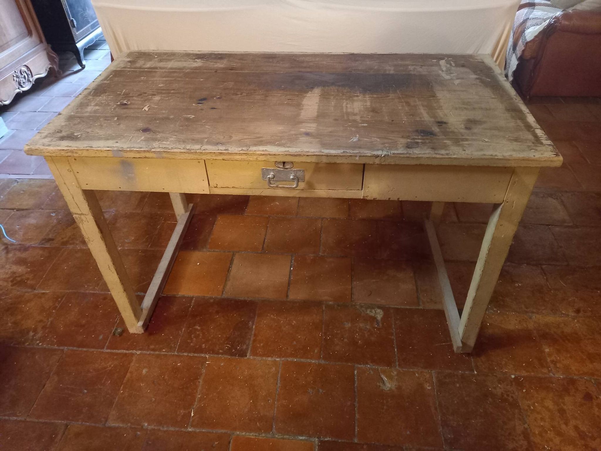 Table de cuisine rustique