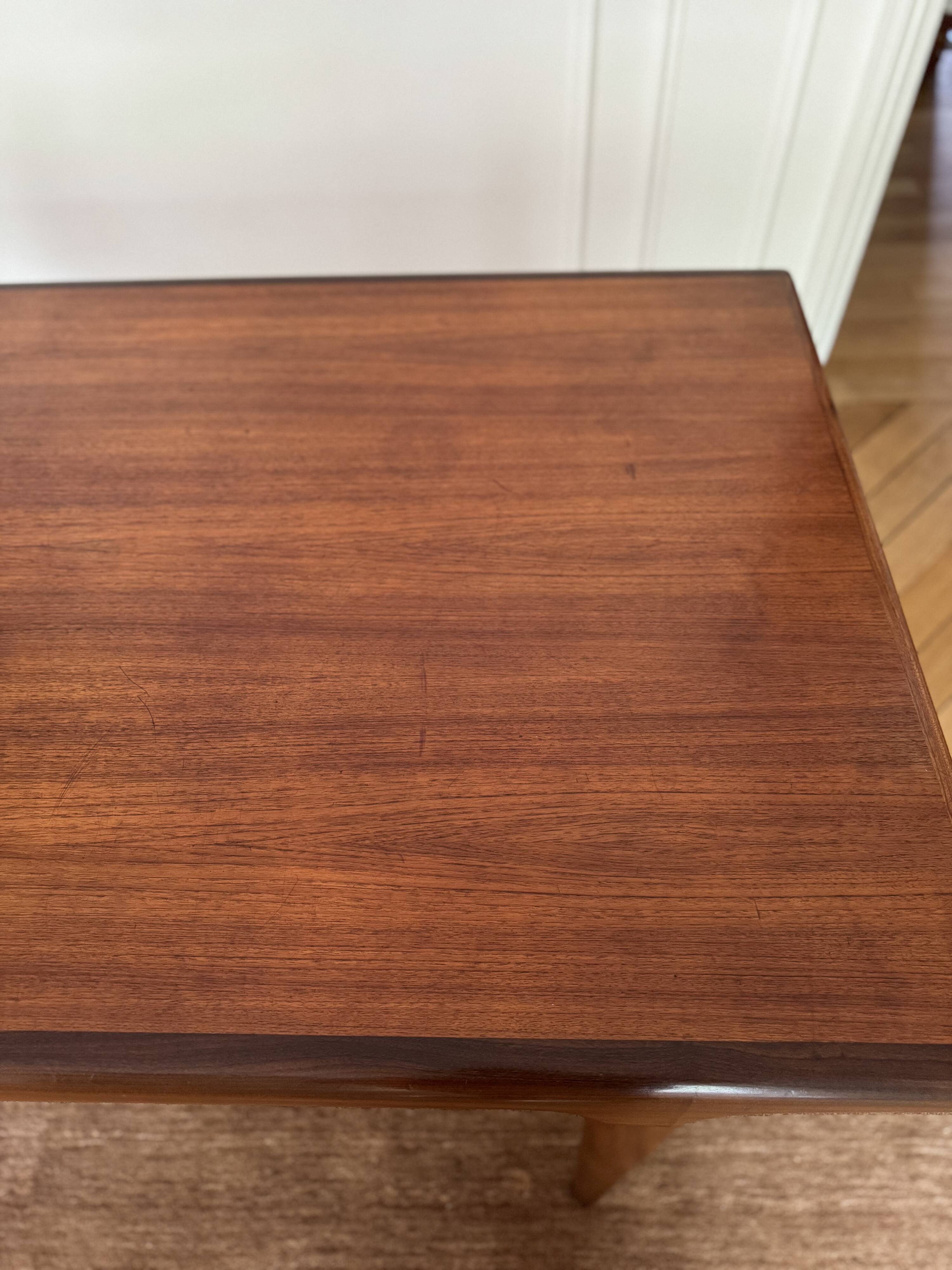 Dining table with extension by Johannes Andersen for Uldum Møbelfabrik
