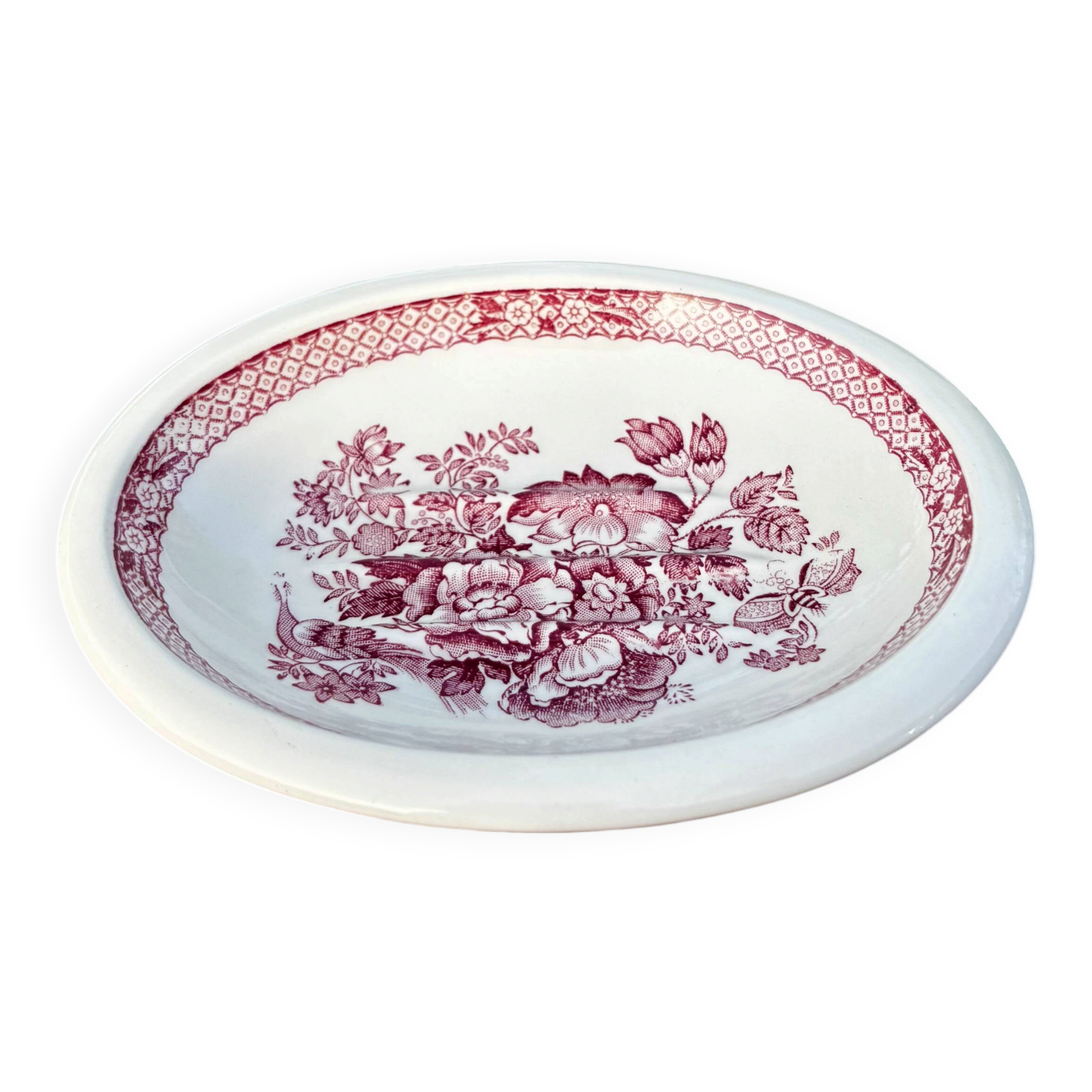 English porcelain soap dish Mason's Stratford