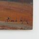 Oil on wood by Riccardo Capone Village Italy 50s 60s