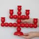 Swedish Mid Century Five-Arm Bobbin Candle Holder