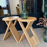 Pair of Folding Stools "Suzy" by Adrian Reed