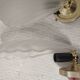 Pair of wall sconces shell lamps Art Deco frosted glass