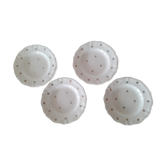 Lot de 4 assiettes Sarreguemines étoiles dorées