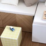 Cube ceramic side table
