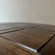 round coffee table in solid elm wood, Maison Regain 1980