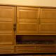 Library / Tall sideboard in solid wood and ceramics – Guillerme and Chambron